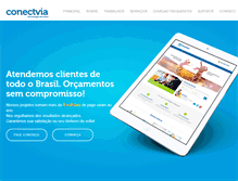 Tablet Screenshot of conectvia.com.br